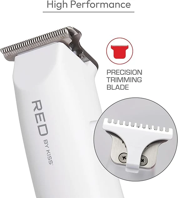Red by Kiss Mini Precision Trimmer Compact, Powerful & Effortless Grooming - Image 3