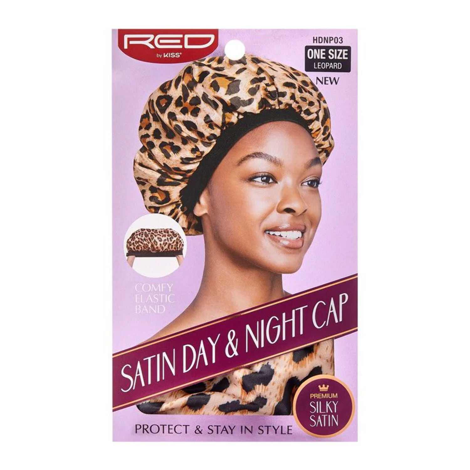 RED BY KISS Red Satin Day & Night Cap - Image 2