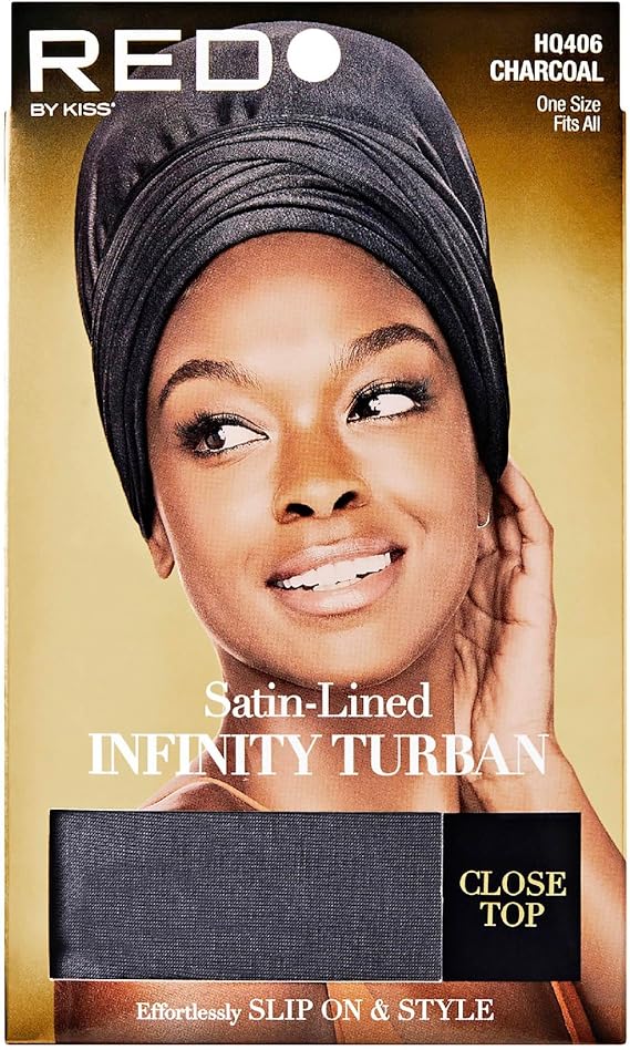 RED BY KISS SATIN LINED INFINITY TURBAN - Image 3