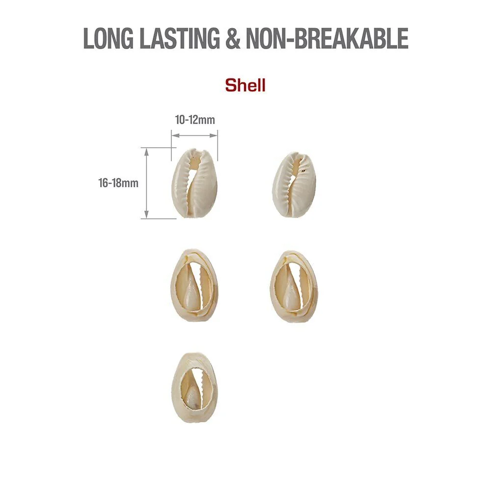 RED BY KISS Natural Shell Hair Beads  15 Pack - Image 3