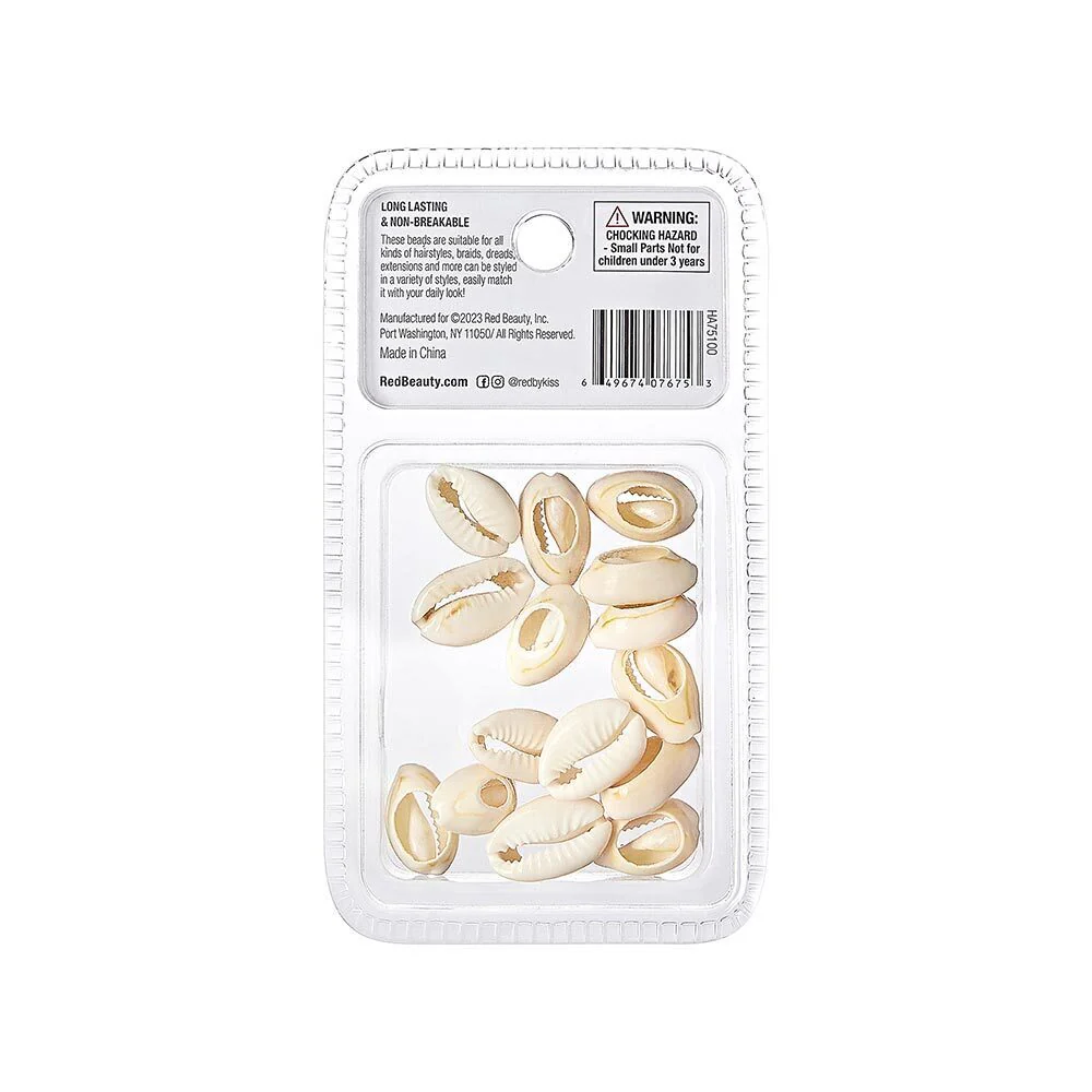 RED BY KISS Natural Shell Hair Beads  15 Pack - Image 4