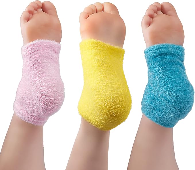 RED BY KISS SOCKS PEDICURE HEEL MOISTURIZING GEL (Assorted Colors)