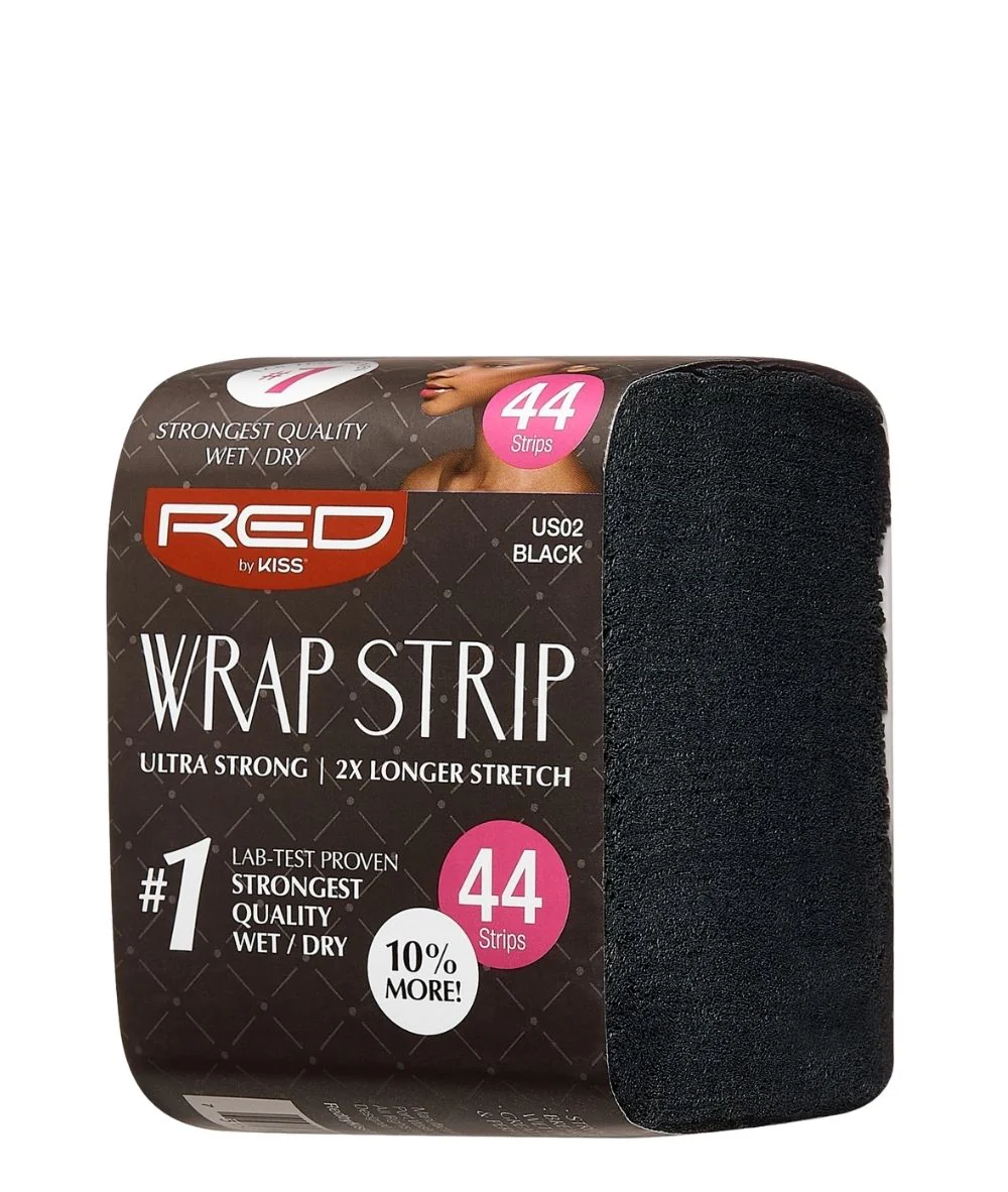 Red by Kiss Strong Stretch Wrap Strips Black 3.5 Inch 40 Count - Image 2