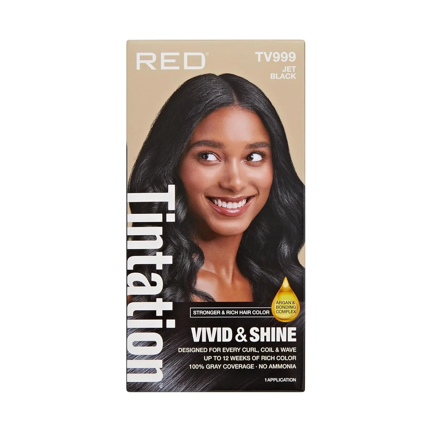 Red by Kiss Tintation Vivid & Shine Hair Dye Gray Coverage - Image 4