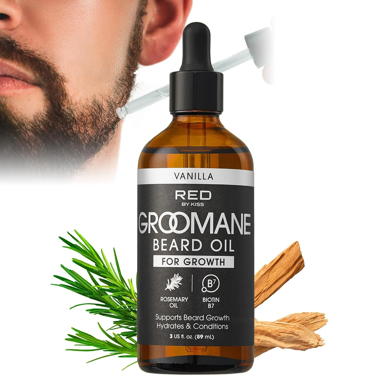 Red by Kiss Vanilla Beard Oil 3 oz - Image 2