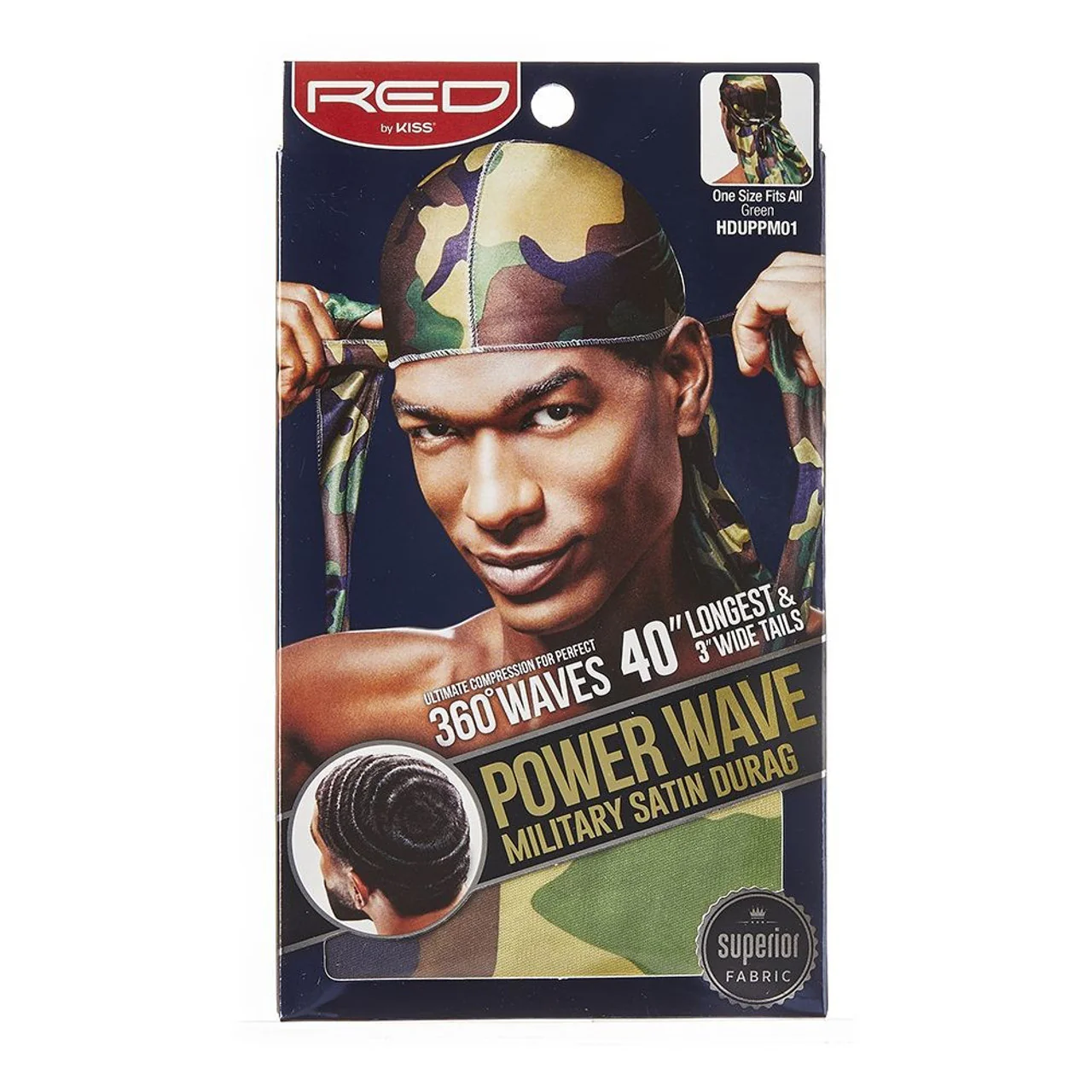 RED BY KISS WAVE DURAG MILITARY