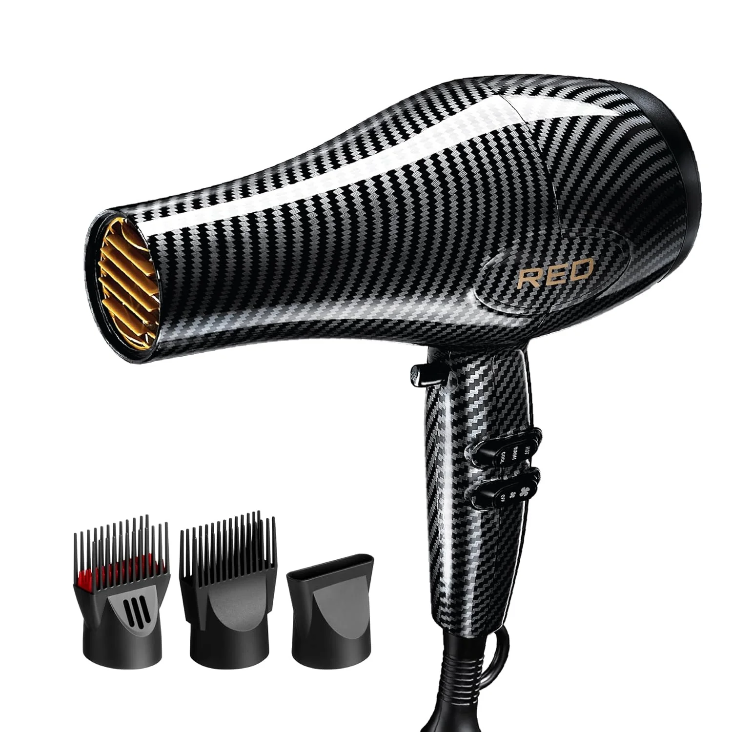 Red by Kiss Carbon 3200 BD32 Ionic Blow Dryer with Tourmaline Technology - Image 3