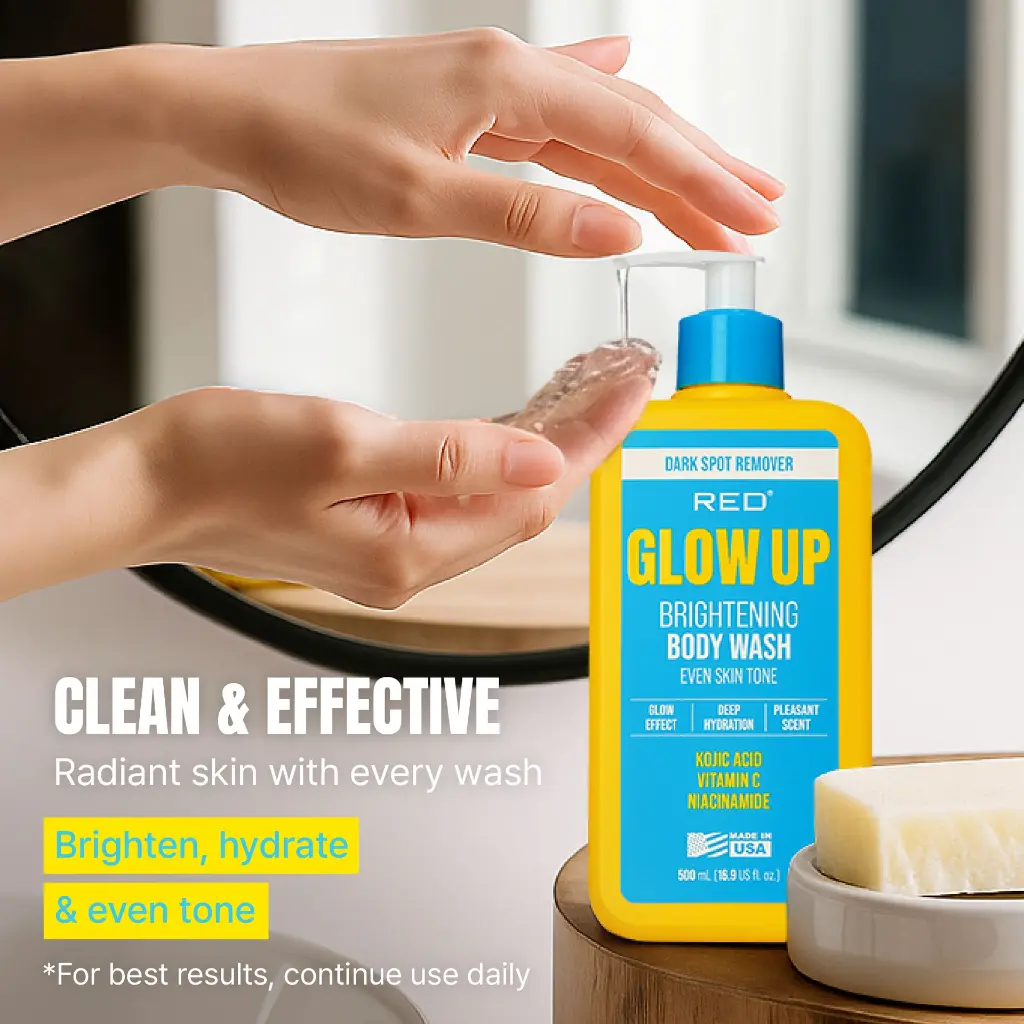 RED GLOW UP BODY WASH 500ML GUP04 - Image 4