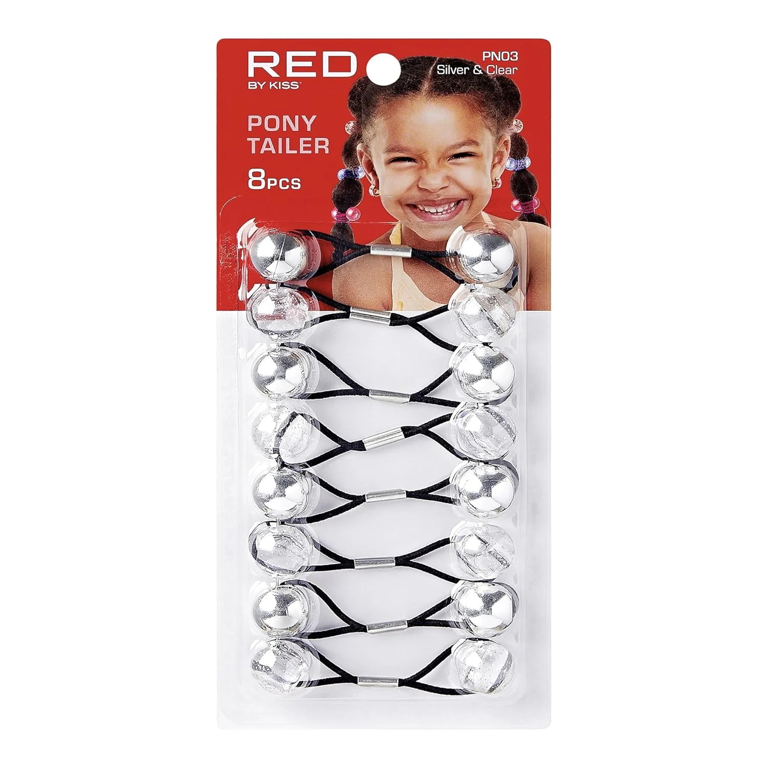 RED BY KISS Kids Ponytailers  8-Pack - Image 3