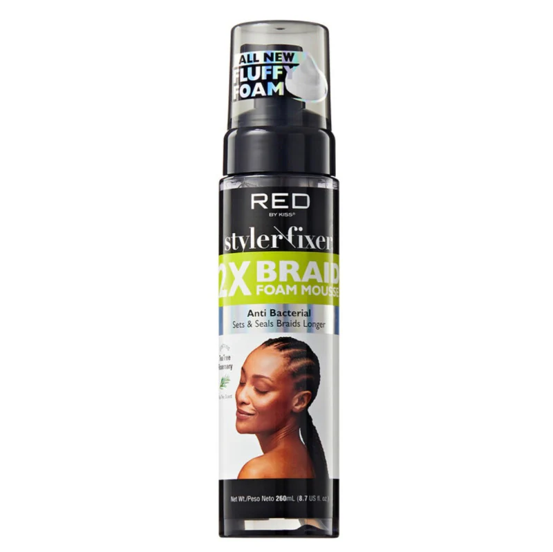 Red Styler Fixer 2X Braid Form Mousse – 8.7oz - Image 3