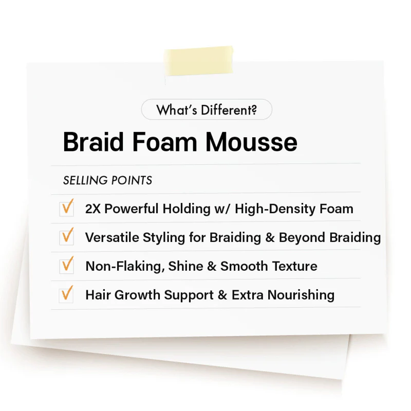 Red Styler Fixer 2X Braid Form Mousse – 8.7oz - Image 4