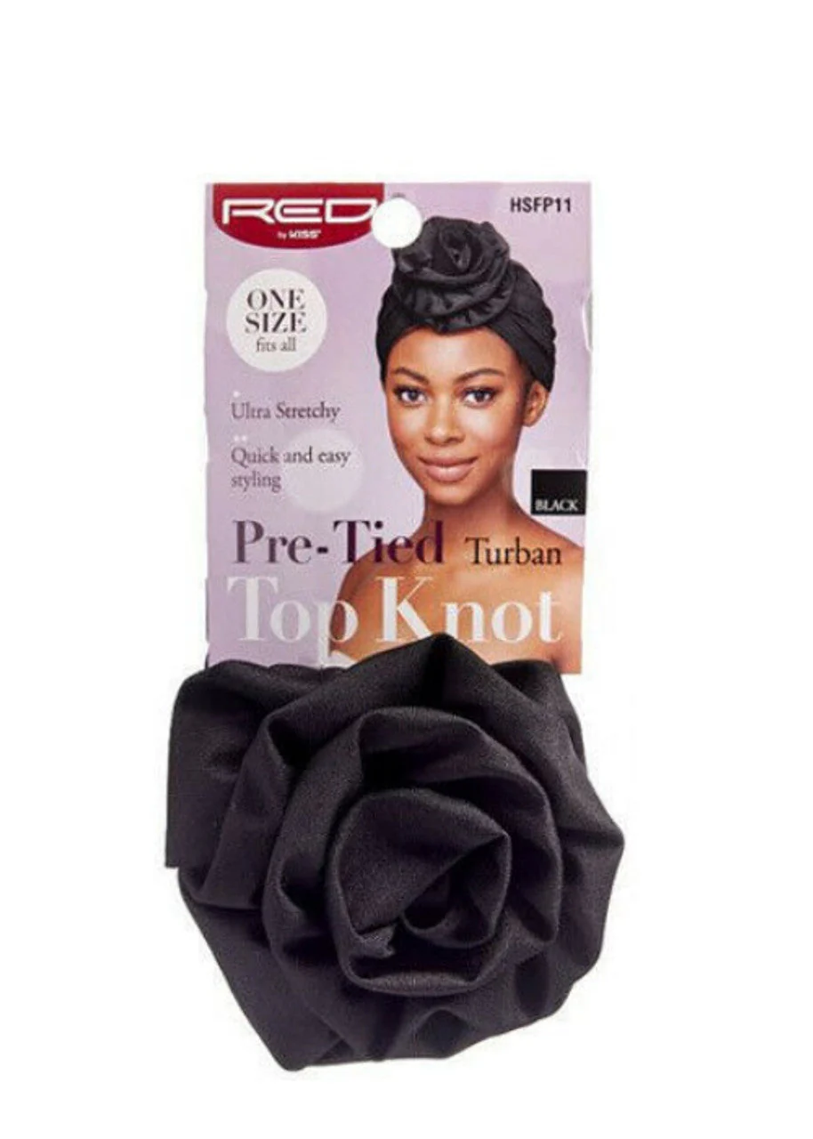 RED BY KISS Top Knot Turban - Image 2