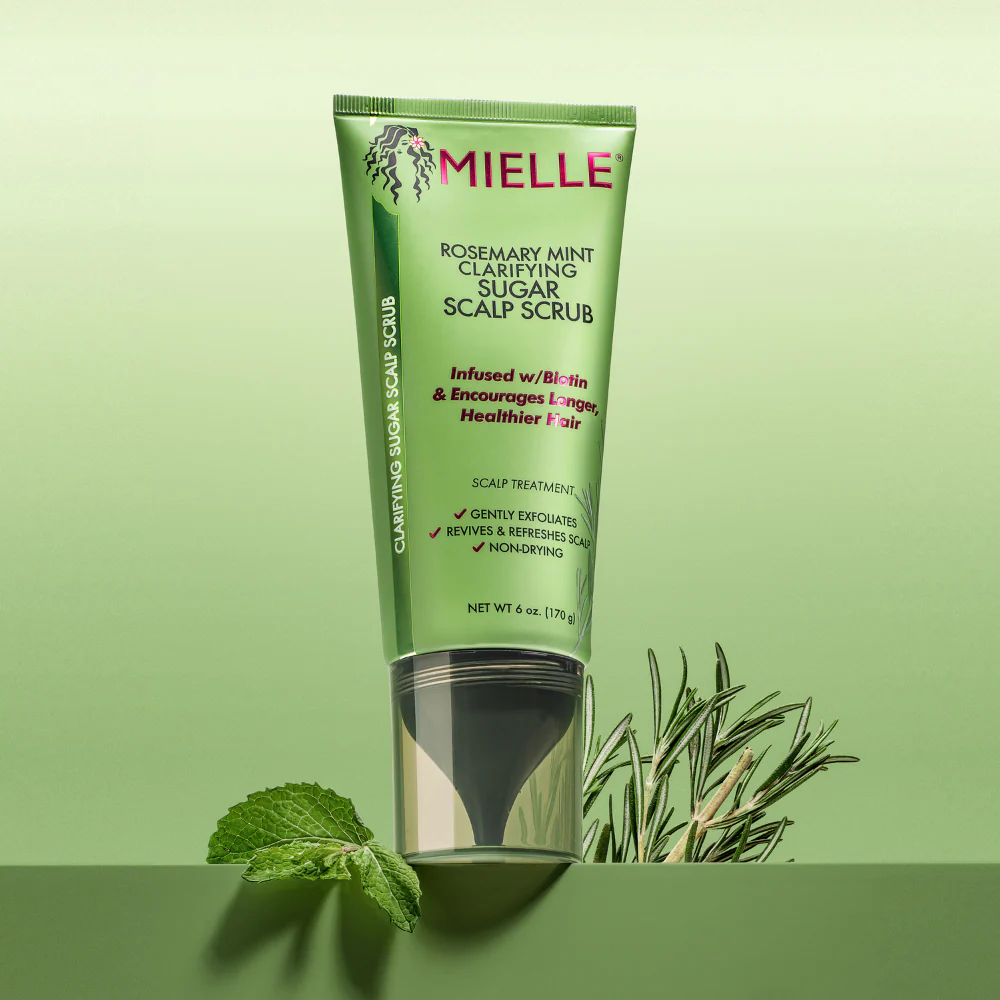 Mielle Rosemary Mint Sugar Scrub Revitalize Your Scalp - Image 3