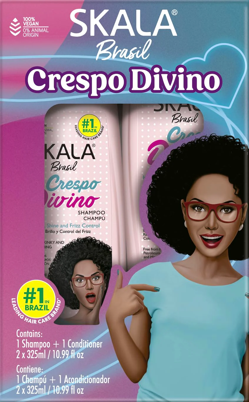 Skala Brasil Crespo Divino Shampoo & Conditioner 10.99oz