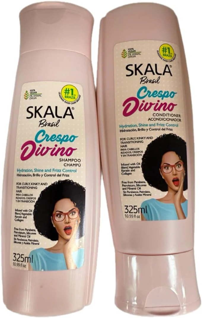 Skala Brasil Crespo Divino Shampoo & Conditioner 10.99oz - Image 2