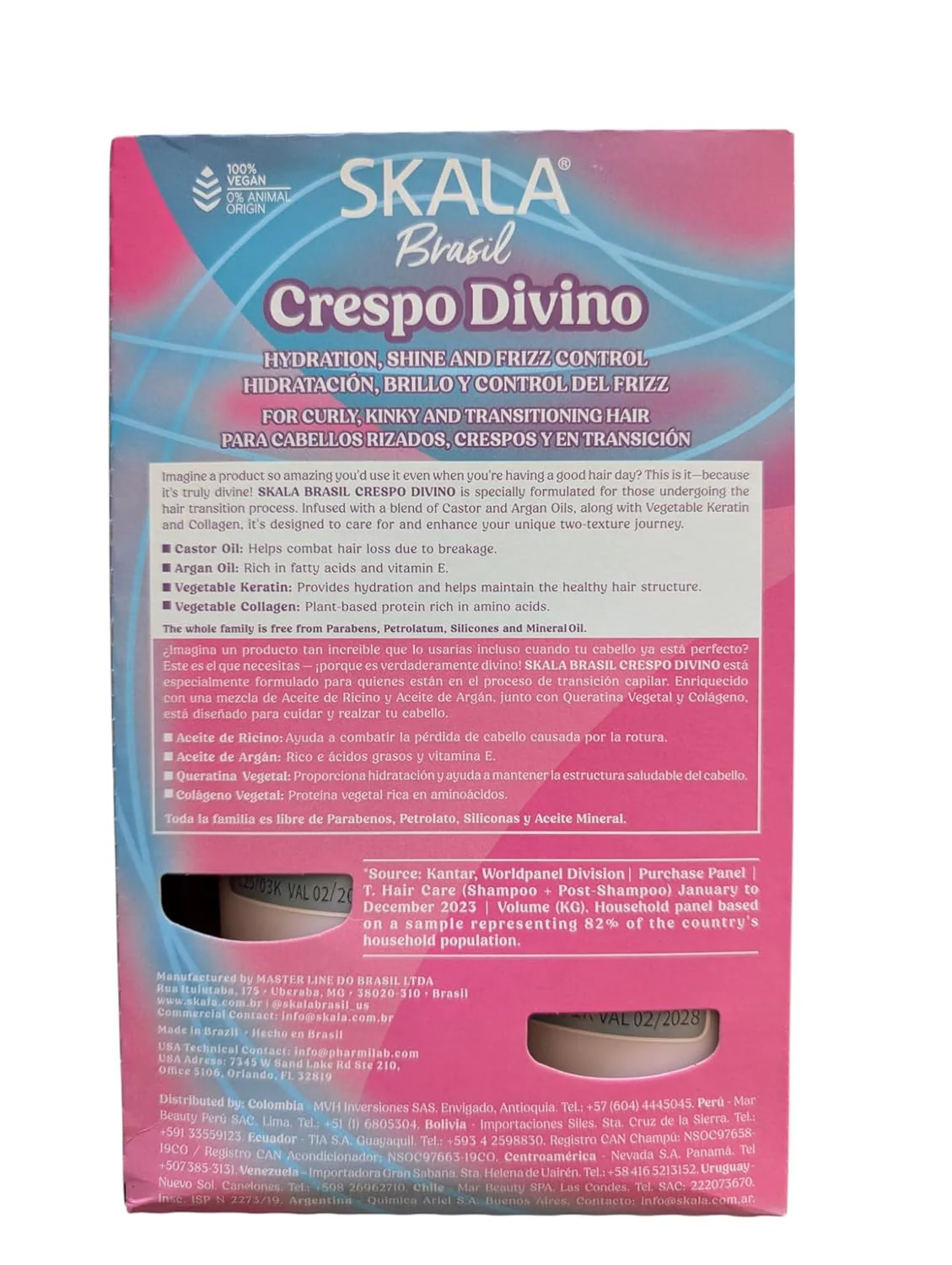 Skala Brasil Crespo Divino Shampoo & Conditioner 10.99oz - Image 3