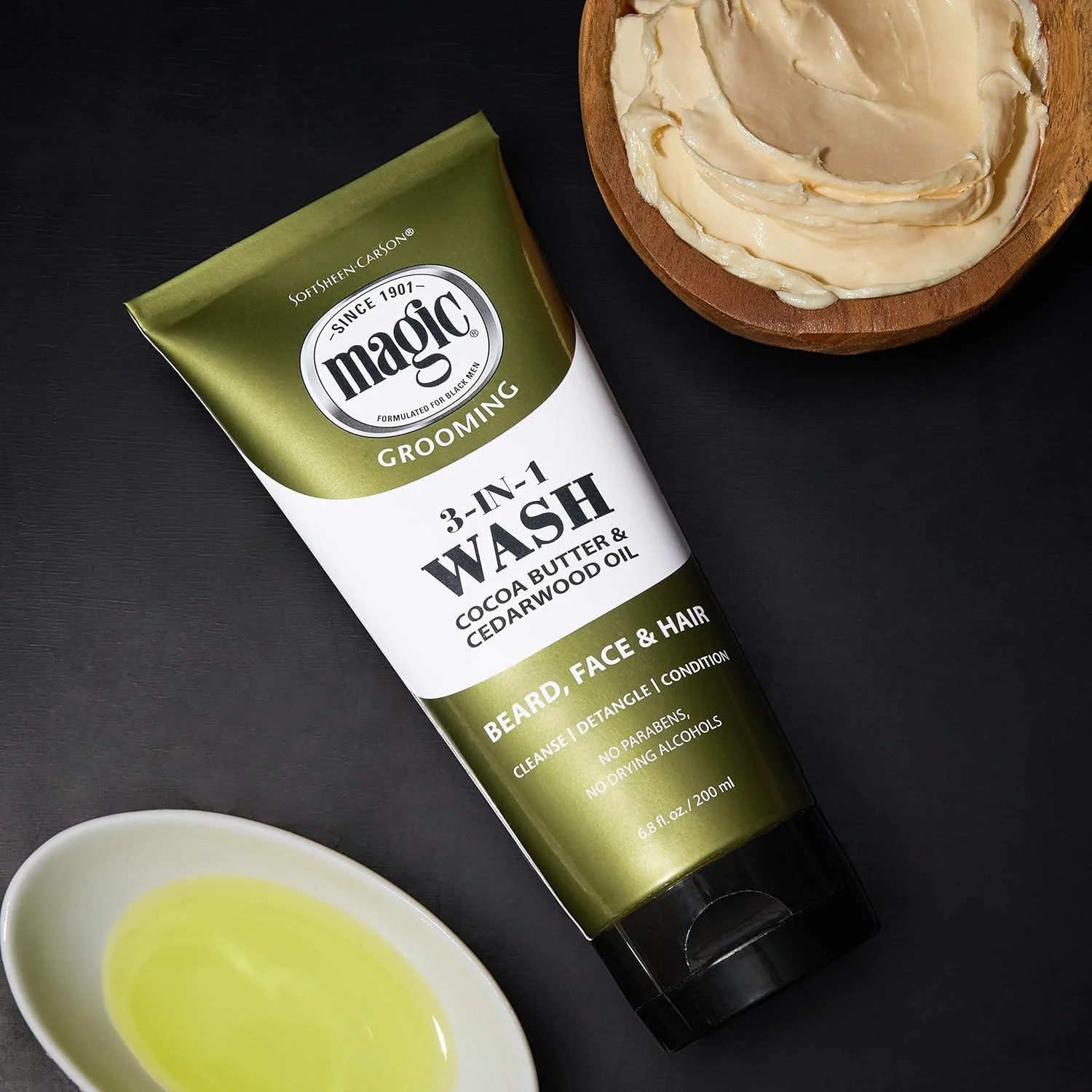 SoftSheen Carson Beard Wash 3 In 1 Cleanses Face, Beard and Hair 6.8 oz - Image 3