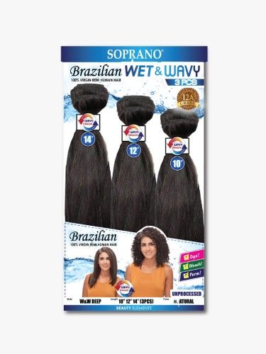 Soprano Brazilian Deep Wet & Wavy - Virgin Remy Human Hair - Image 2