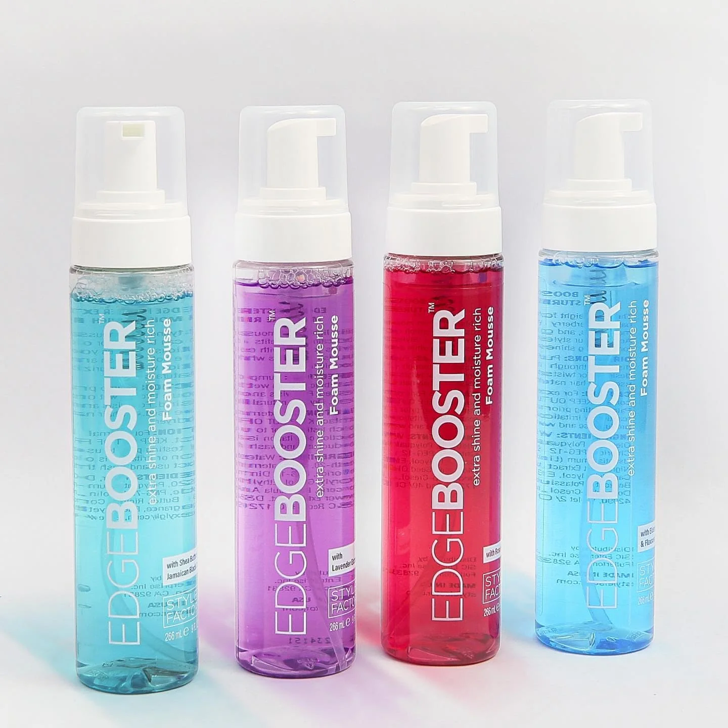 Style Factor Edge Booster Extra Shine Foam Wrap Moisture-Rich Mousse 9 oz