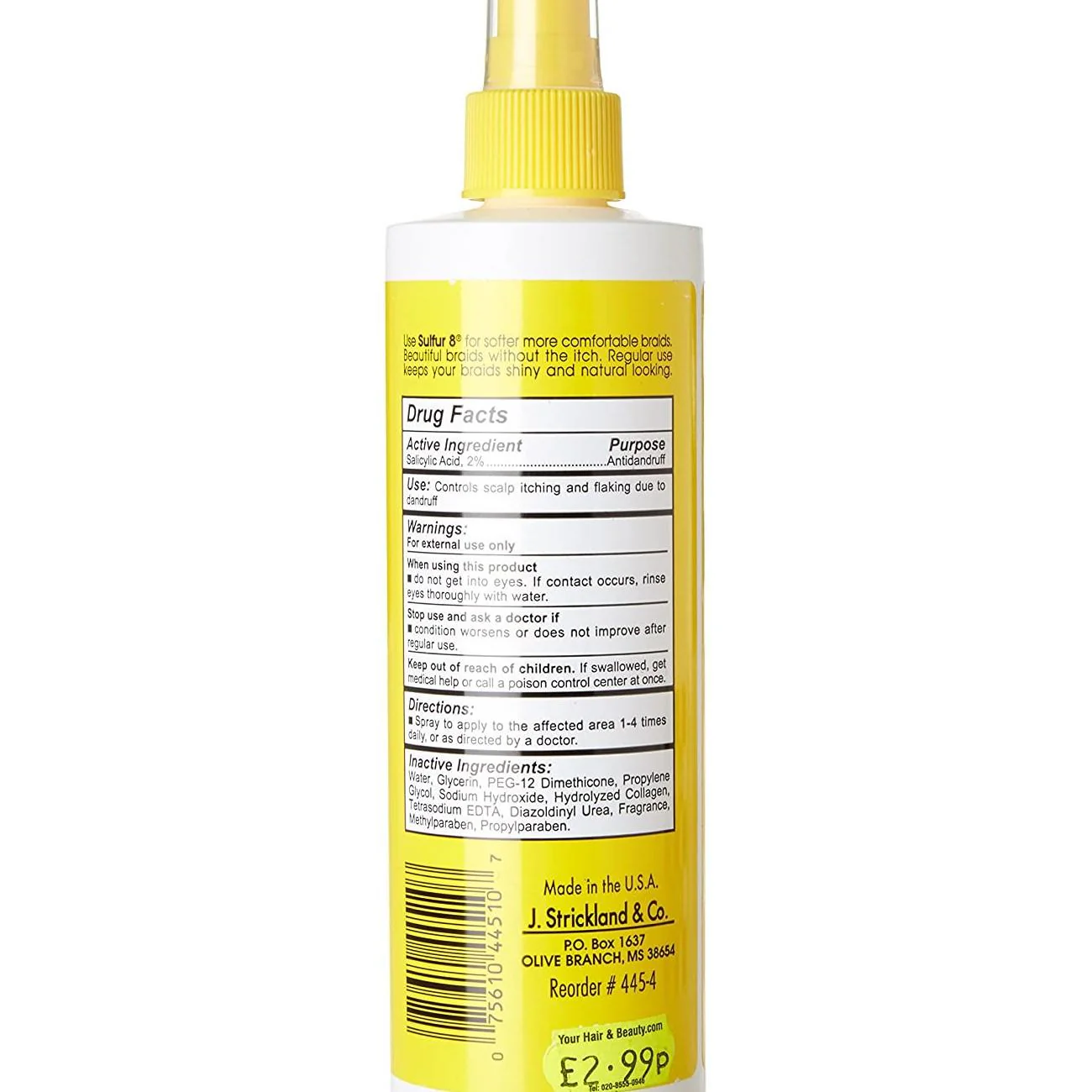 SULFUR8 FOR BRAIDS - 12OZ - Image 2