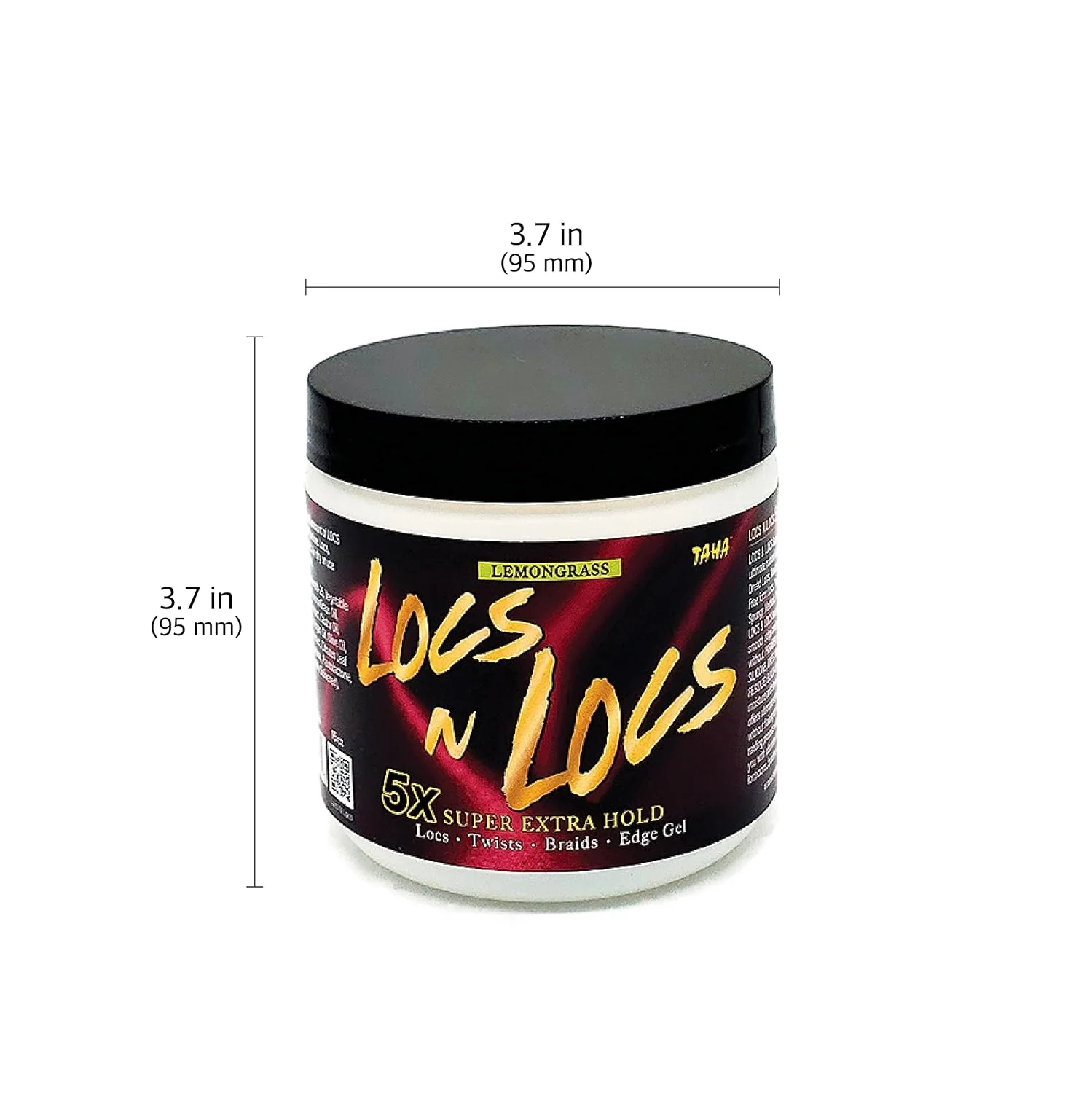 Taha & Locs 5X Super Extra Hold Gel for Locs, Braids & Twists 16 oz - Image 3