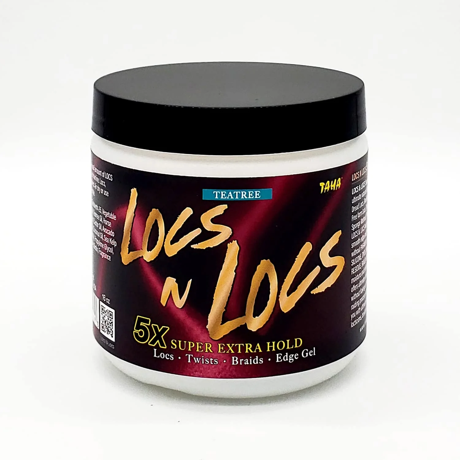 Taha & Locs 5X Super Extra Hold Gel for Locs, Braids & Twists 16 oz - Image 6