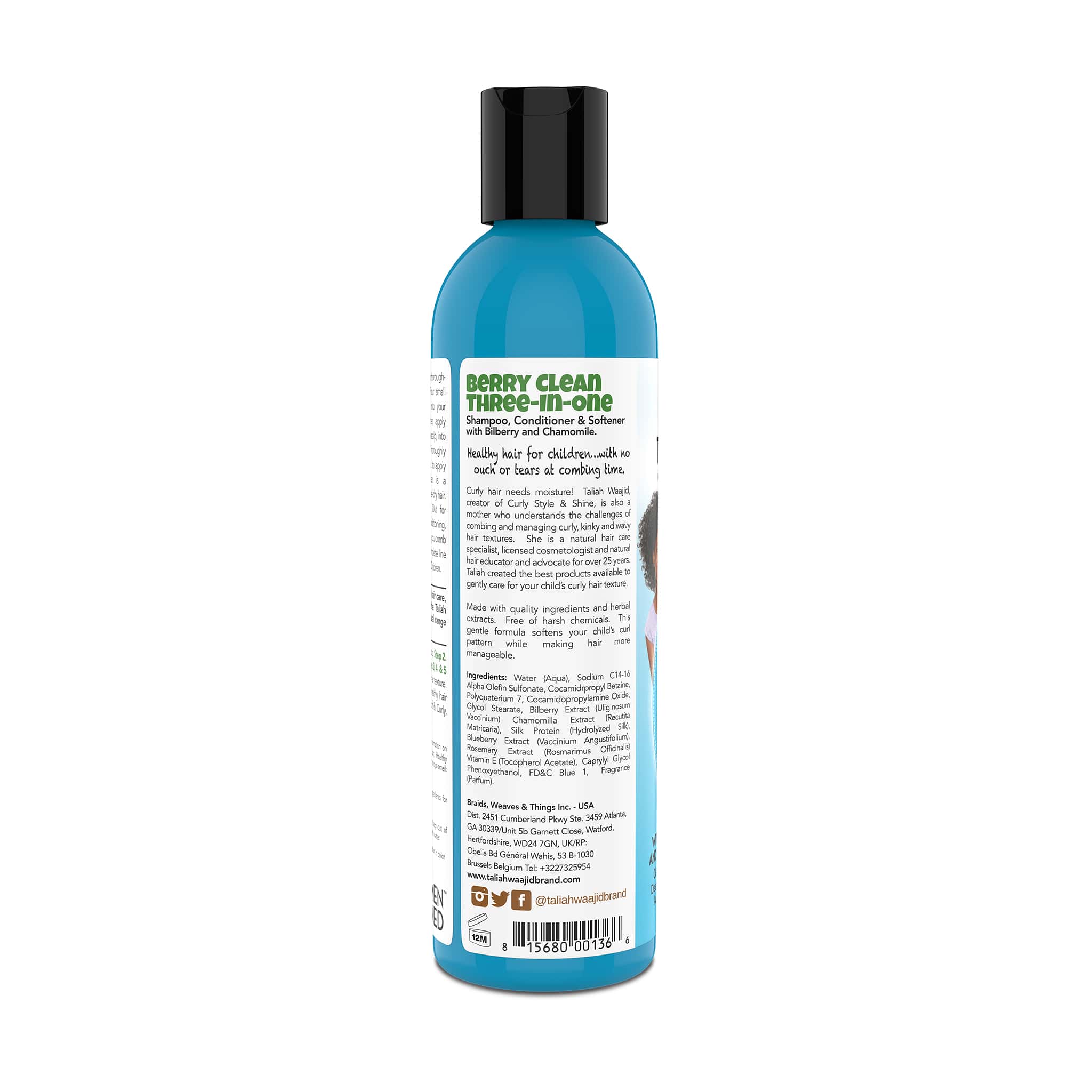 Taliah Waajid For Kid's Berry Clean 3 In 1 Shampoo - 8 oz - Image 2