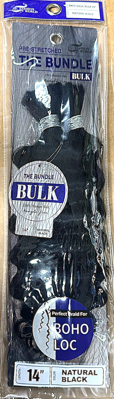 The Bundle Bulk Deep Wave Hair – Natural Black - Image 3