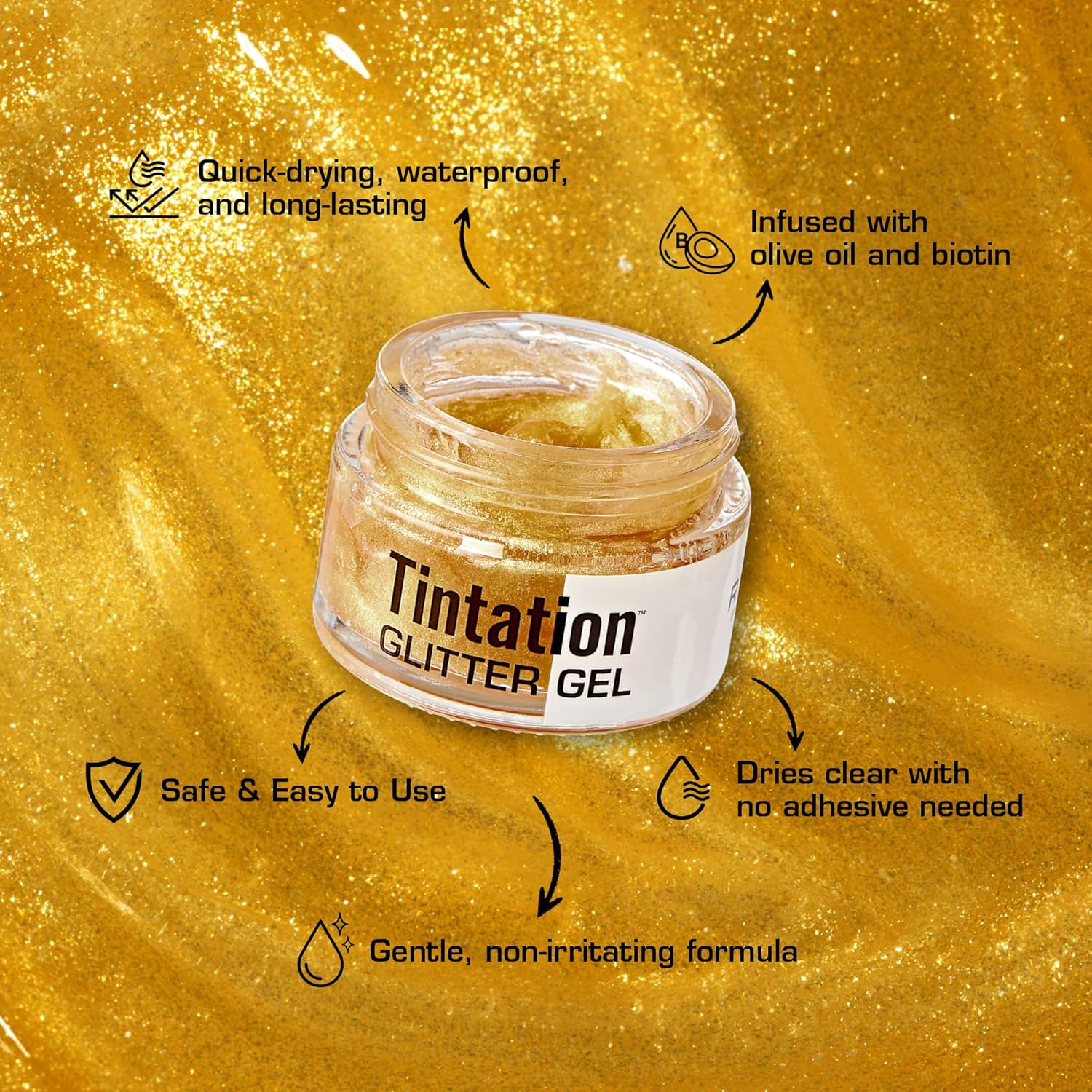 Tintation Glitter Body and Hair Gel Sparkle Cheerleaders - Image 10