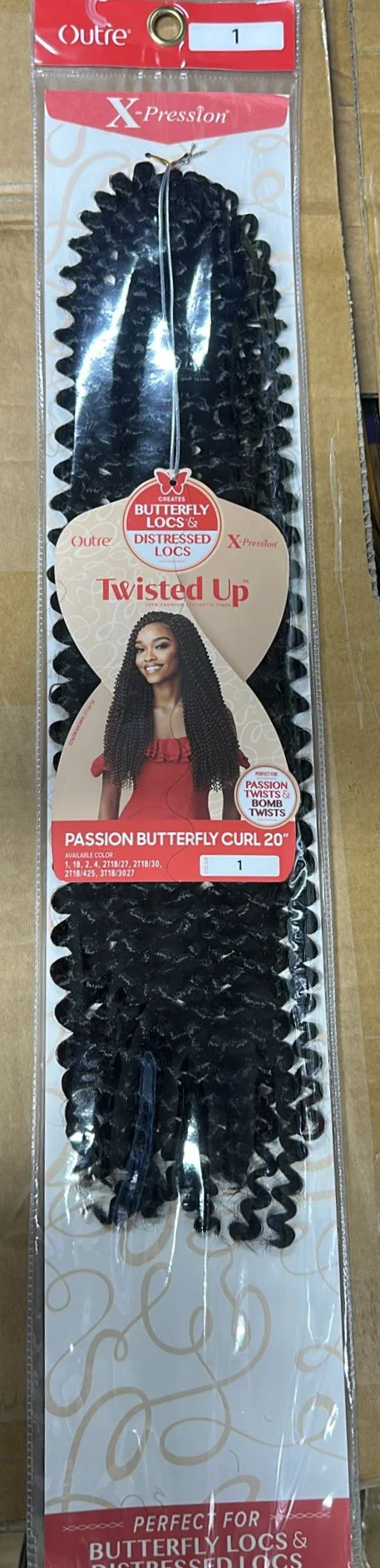 Twisted Up Passion Butterfly Curl 20 Premium Crochet Braiding Hair - Image 3