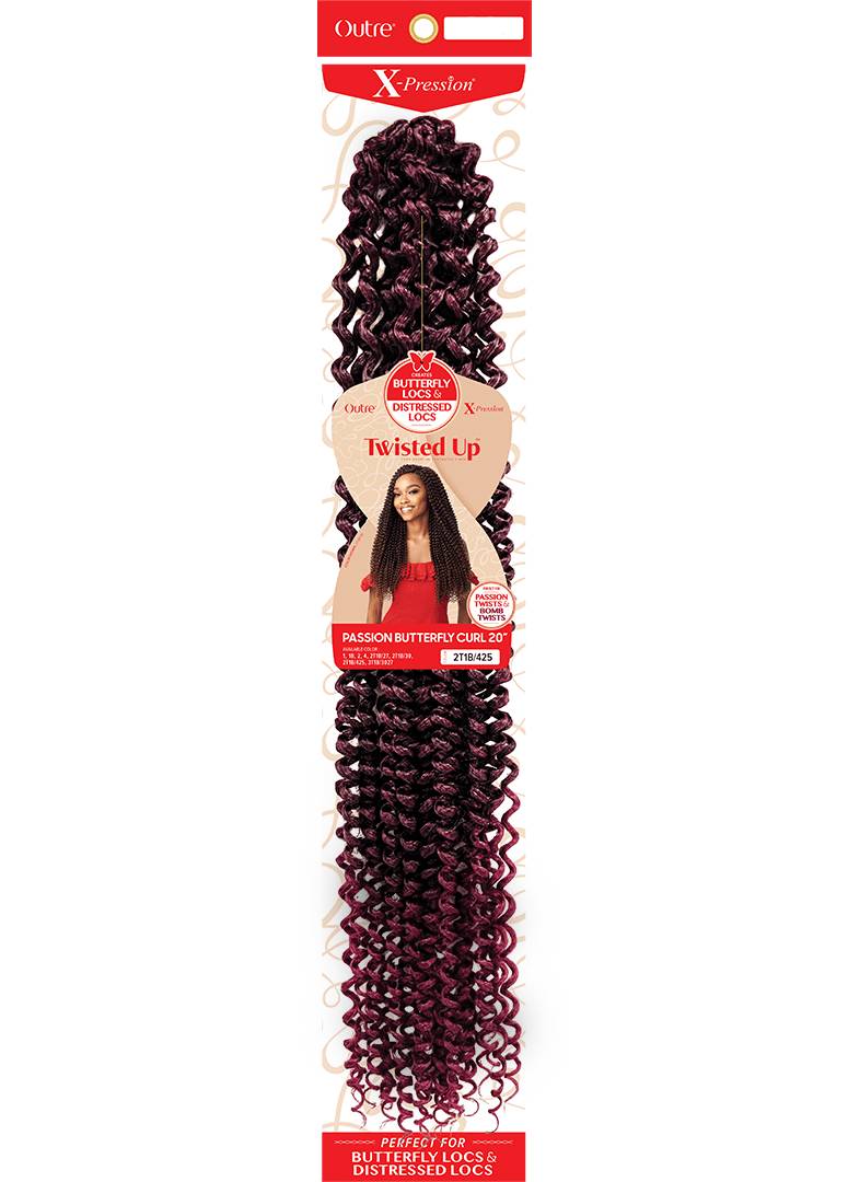 Twisted Up Passion Butterfly Curl 20 Premium Crochet Braiding Hair - Image 4