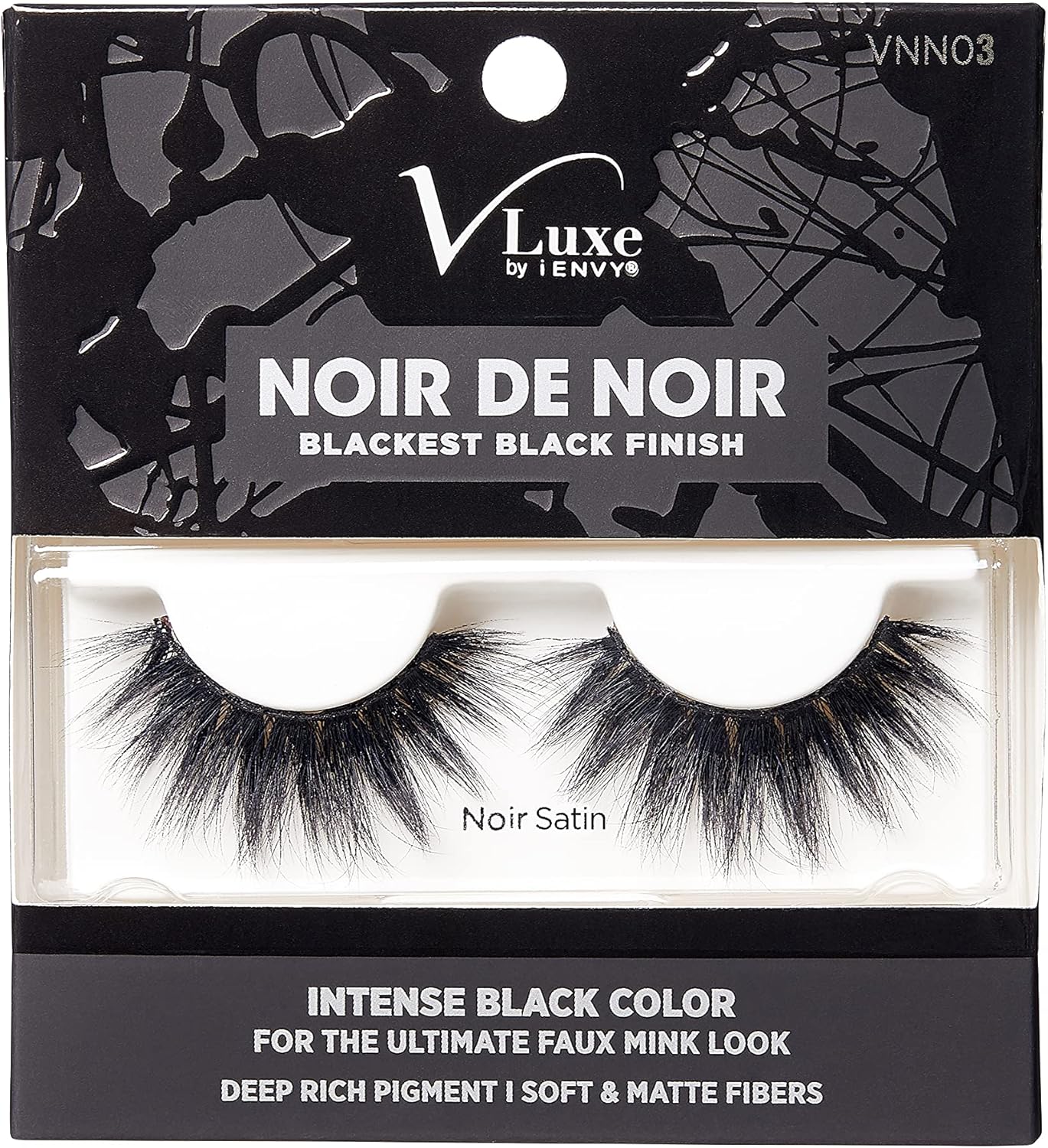 V LUXE BLACKEST BLACK FINISH EYELASHES - Image 4