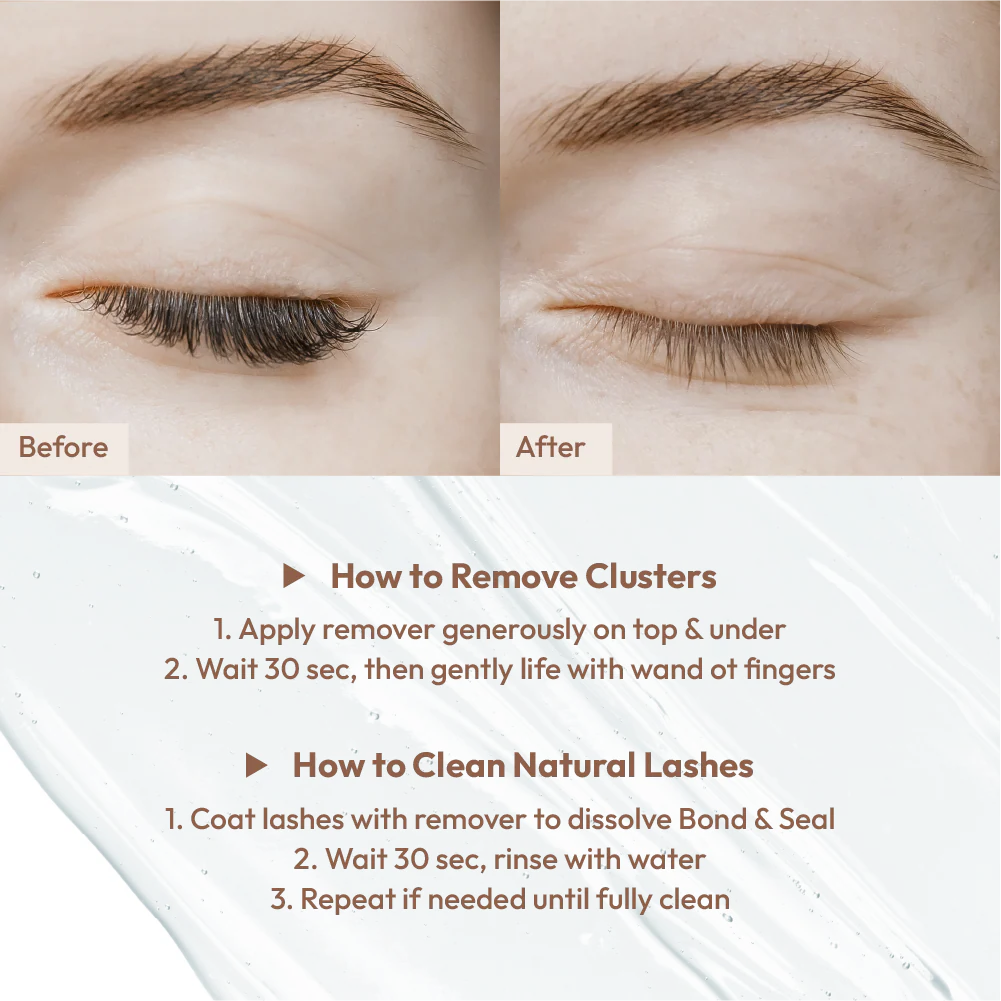 VLuxe By IEnvy Lush Jelly Lash Remover No-Drip Gel with Built-In Brush Applicator - Image 4