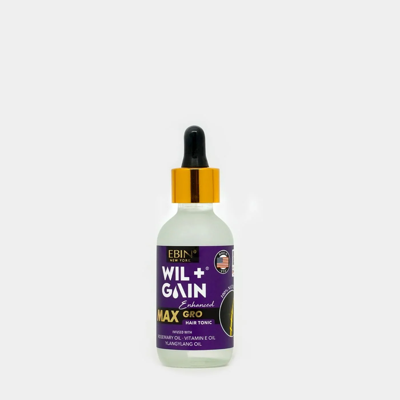 Wil Gain Hair Tonic Max Strength – Rose, Vitamin E 2oz