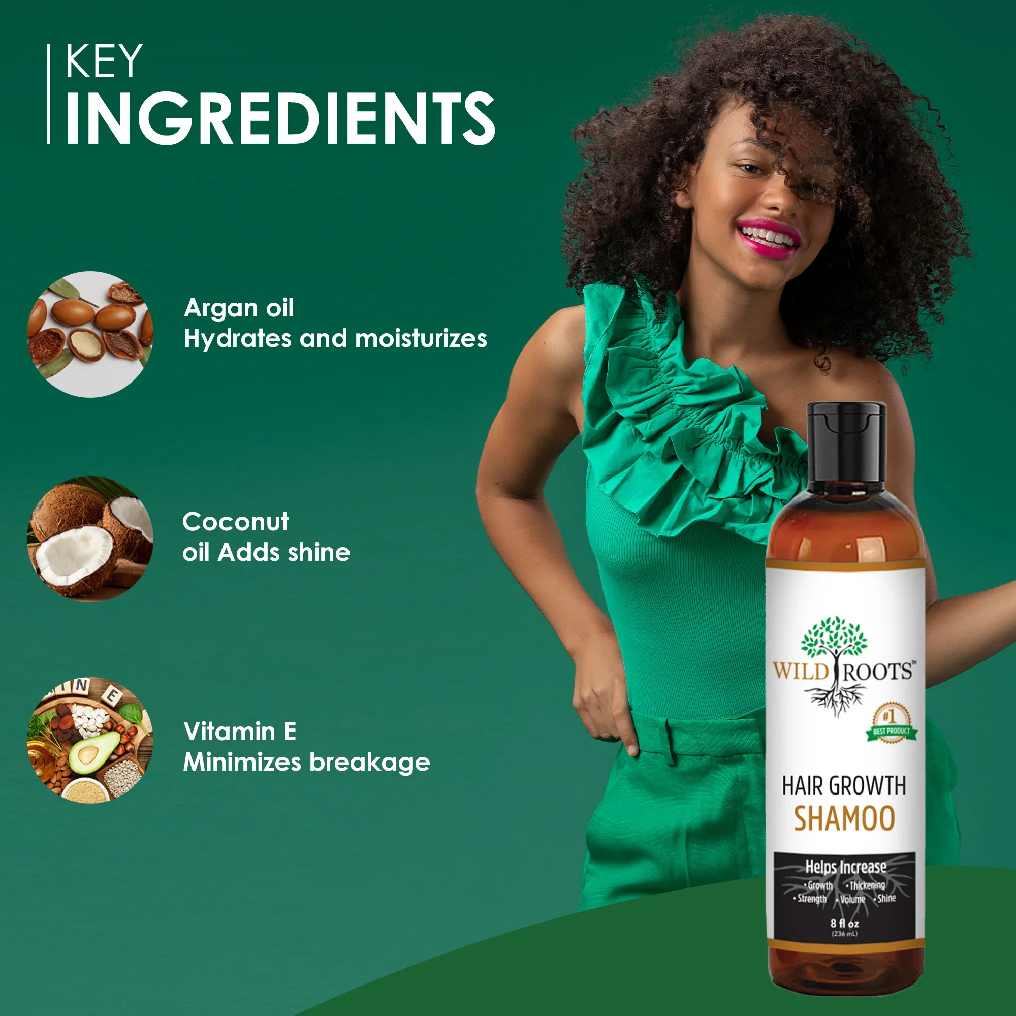 WildRoots Hair Shampoo 8oz - Image 2