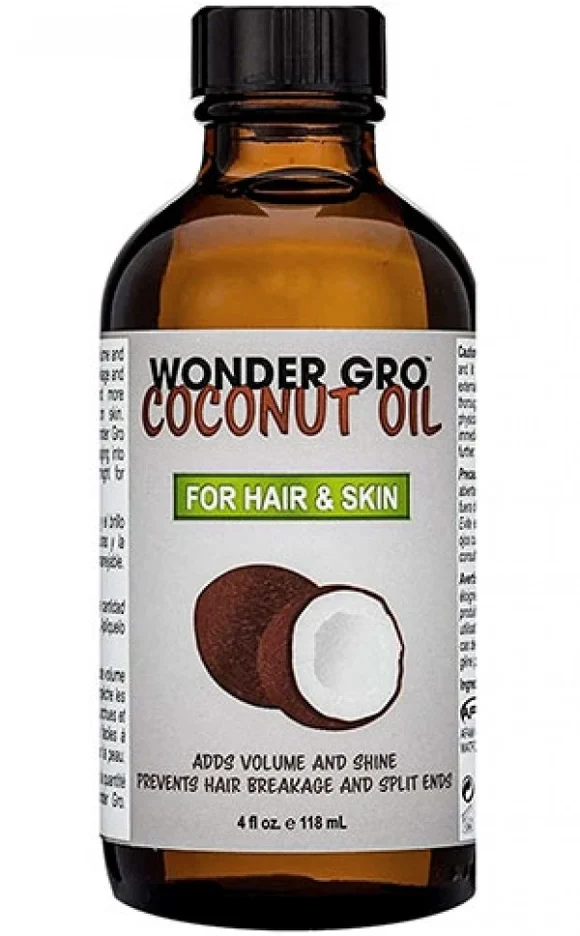 Wonder Gro Coconut Oil For Hair & skin 4 oz - Image 2