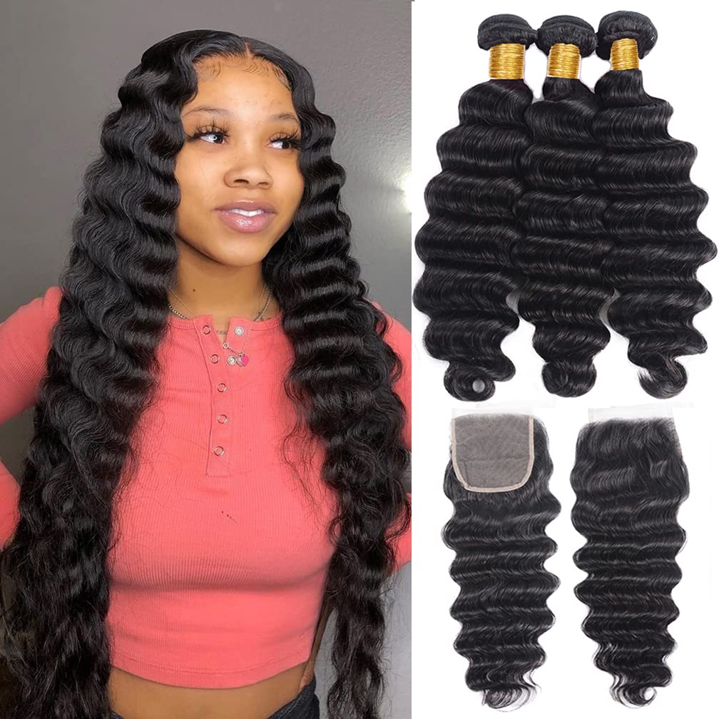 Zury First Loose Deep 3-Piece Bundle Set with Closure - Image 3
